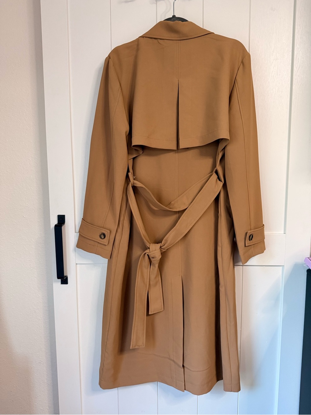 Bagatelle Camel Double-Breasted Trench Coat - Picture 2 of 2